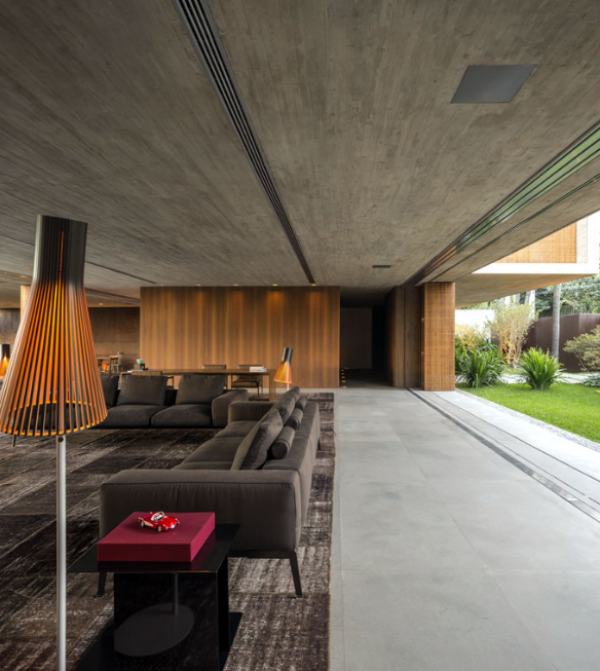 Villa Kayu Modern dengan Interior Minimalis